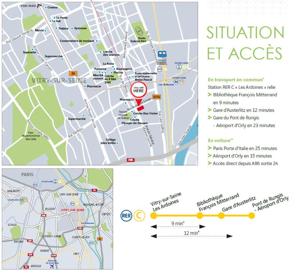 L'Asian - New T2 Proche Gare Vitry-sur-Seine Zewnętrze zdjęcie